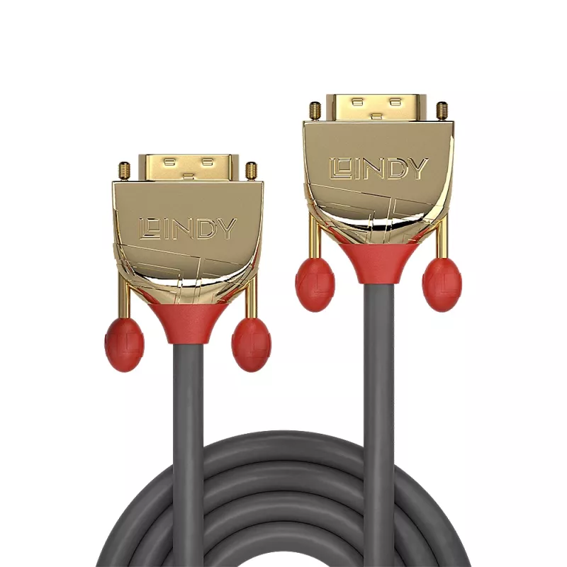 Lindy 1m DVI-D Dual Link kaabel, Gold Line