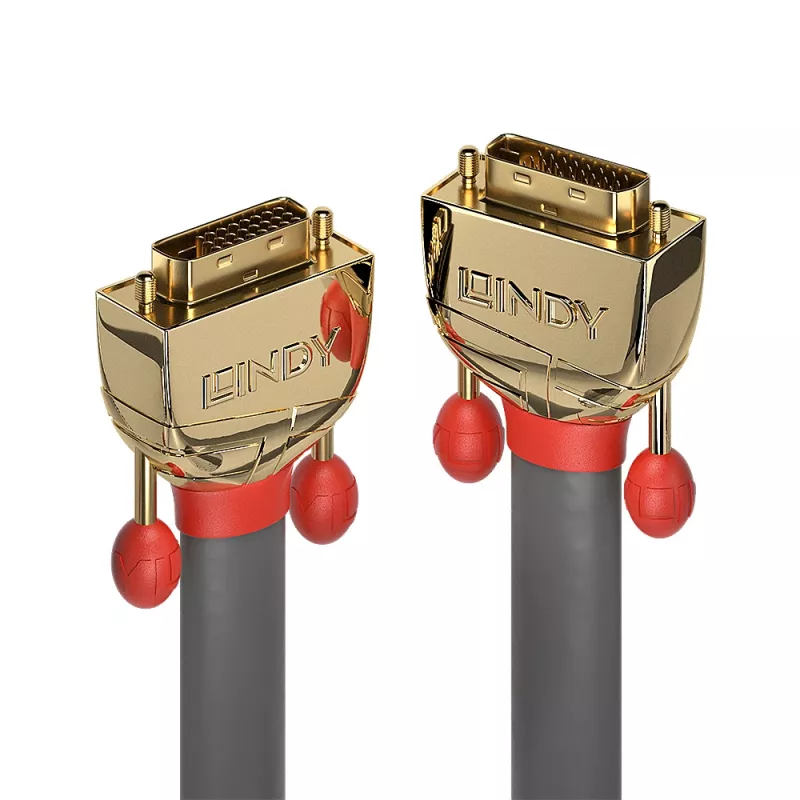 Lindy 15 m DVI-D Dual Link kaabel, Gold Line