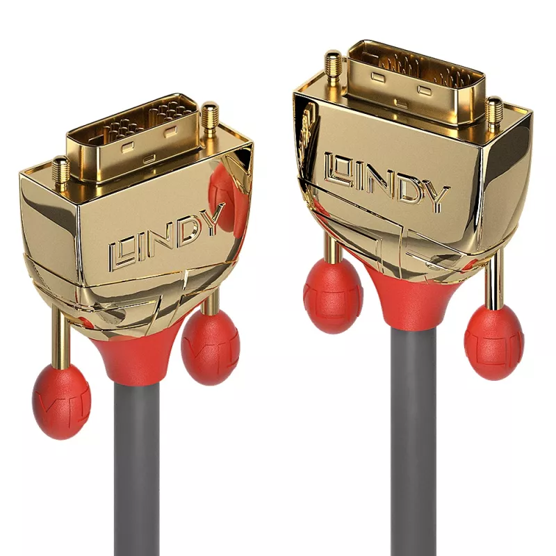 Lindy 10m DVI-D Single Link kaabel, Gold Line