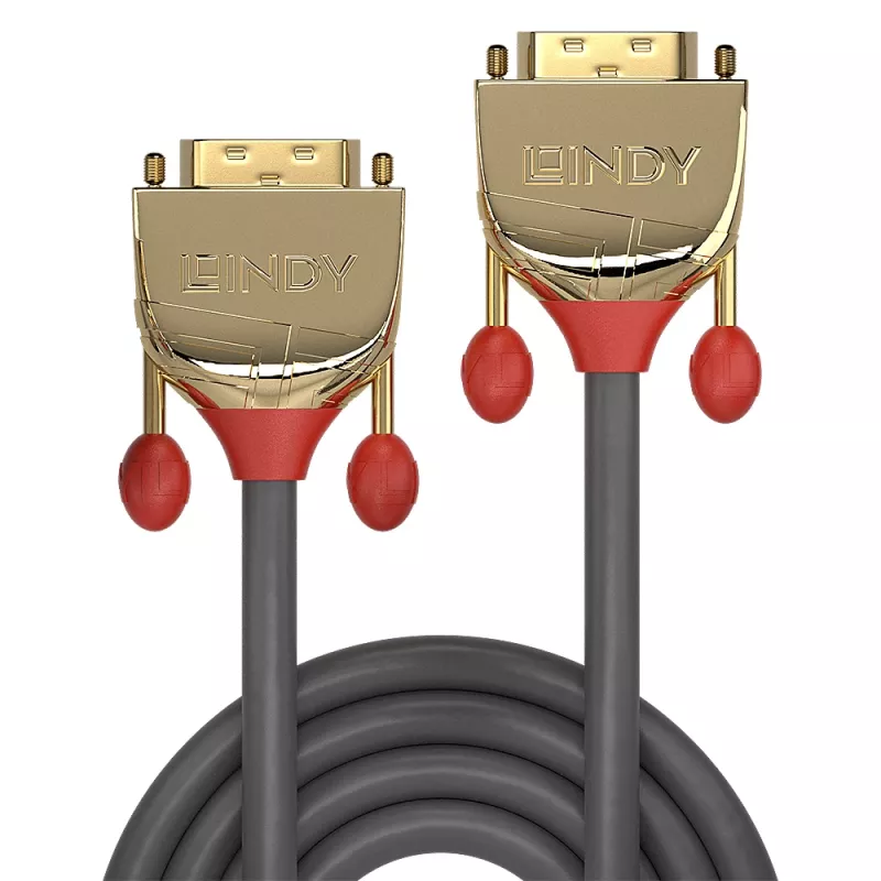 Lindy 15m DVI-D Single Link kaabel, Gold Line