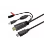 USB-kaabel Vivolink PROUSBCHDMIUSBB5-CHARGE 5 m kiirlaadimine