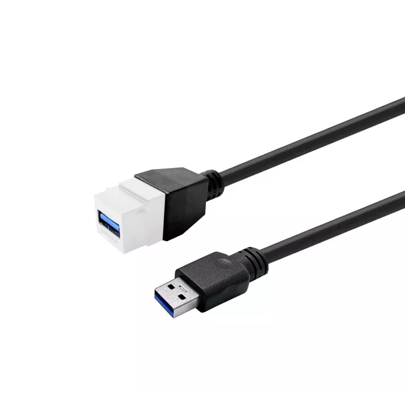 VivoLink USB 3.0 Type-A-pistik - Type-A-pesa pikenduskaabel PROKEYUSB3AFM3W 3 m valge