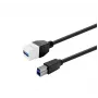 USB 3.0 A-ema USB 3.0 A-emasse ühendaja, VivoLink PROKEYUSB3AFBM3W, valge
