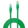 Võrgukaabel Lindy 2m Cat.6 RJ-45 U/UTP Roheline
