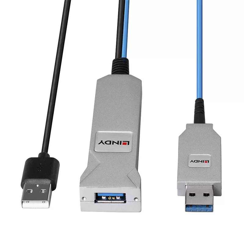 Lindy 30m Fiiberoptiline USB 3.0 Kaabel