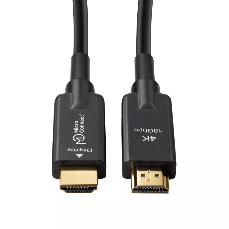 Microconnect HDM191950V2.0AOP HDMI-kaabel 50 m HDMI Type A (Standard) Must
