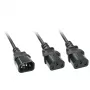 Lindy 2m IEC jaoturikaabel IEC C14 kuni 2 x IEC C13