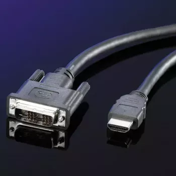 DVI-kaabel ROLINE DVI (18+1) M - HDMI M 2 m