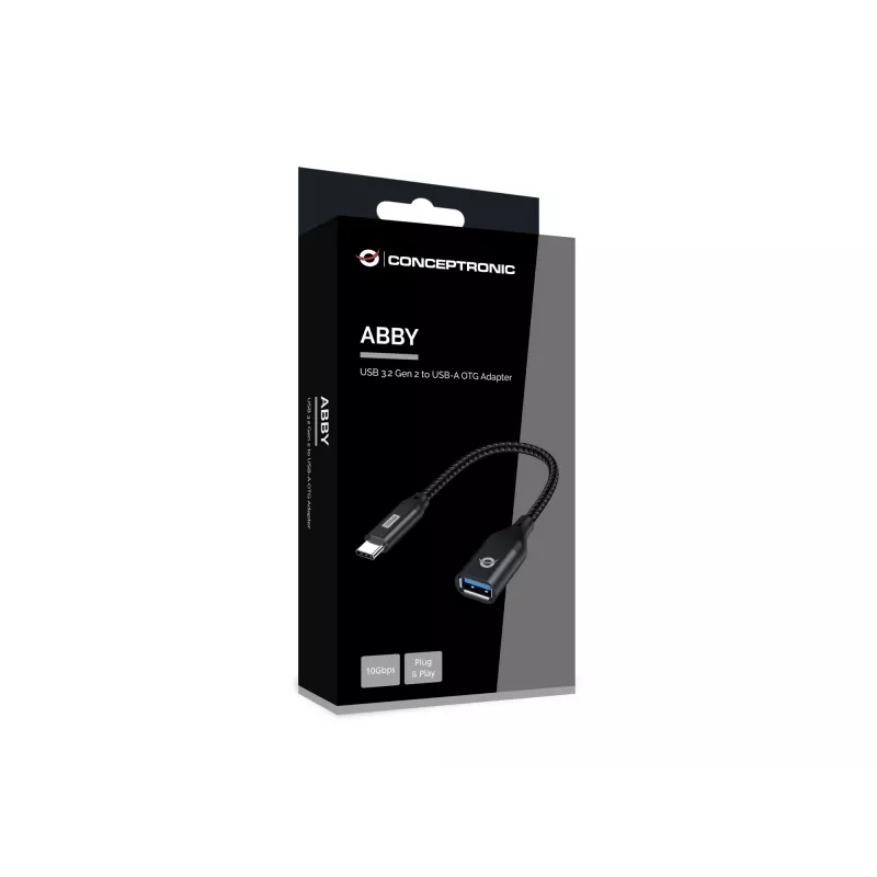 Conceptronic ABBY18B USB 3.2 Gen 2 to USB-A OTG adapter