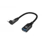Conceptronic ABBY19B USB 3.2 Gen 2 90° nurga all USB-A OTG-adapter