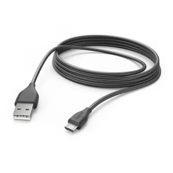 Hama 00201588 USB-kaabel USB 2.0 3 m USB A Micro-USB B Must