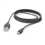 Hama 00201588 USB-kaabel USB 2.0 3 m USB A Micro-USB B Must