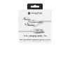 mophie laadimis- ja sünkroonimiskaabel – USB-A kuni Micro/USB-C/LTG – 1M – valge