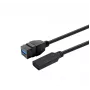 VivoLink USB 3.0 Type A to Type A kaabel 0,2 m — must