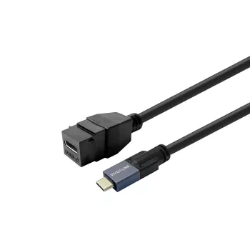 USB-C emane adapter VivoLink PROKEYUSBCFM1B — paneelile paigaldatav must