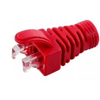 MicroConnect CONB65R tõmbevähenduskumm Cat5e/Cat6/Cat6A kaablitele kuni 6,5 mm, punane