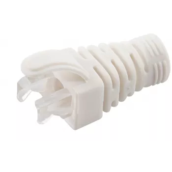 MicroConnect CONB65W tõmbetõkestuskummi Cat5e/Cat6/Cat6A kaablitele kuni 6,5 mm, valge