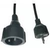 Toitejuhtmepikendus MicroConnect MC-PE0500FRB 500 cm EU-pistikuga, must