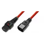 Toitekaabel MicroConnect MC-C13C14LOCK-2.5MR — IEC C13 kuni C14, lukustusklamber, 2,5 m