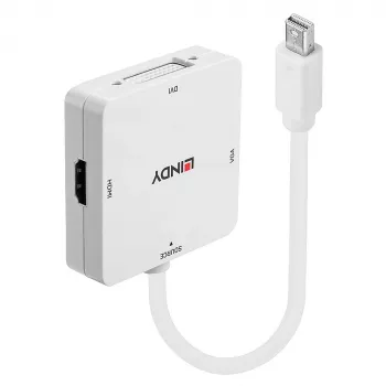 Lindy Mini DisplayPort 1.2 HDMI 1.4, DVI ja VGA muundur