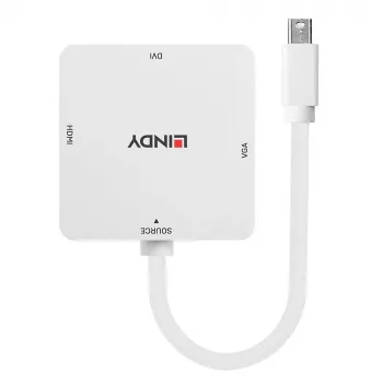 Lindy Mini DisplayPort 1.2 HDMI 1.4, DVI ja VGA muundur