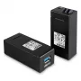 AV-saatja ja -vastuvõtja Lindy 200m fiiberoptiline USB 3.0 pikendaja