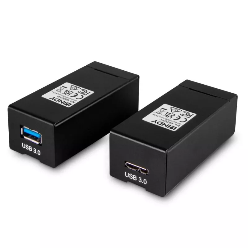 AV-saatja ja -vastuvõtja Lindy 200m fiiberoptiline USB 3.0 pikendaja