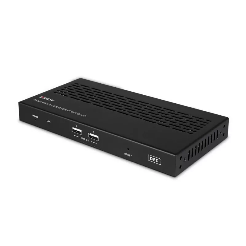 AV-vastuvõtja Lindy 4K30 HDMI ja USB üle IP süsteem – dekooder
