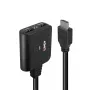 Lindy 2 pordiga HDMI 4K60 jaoturikaabel Must 3840x2160