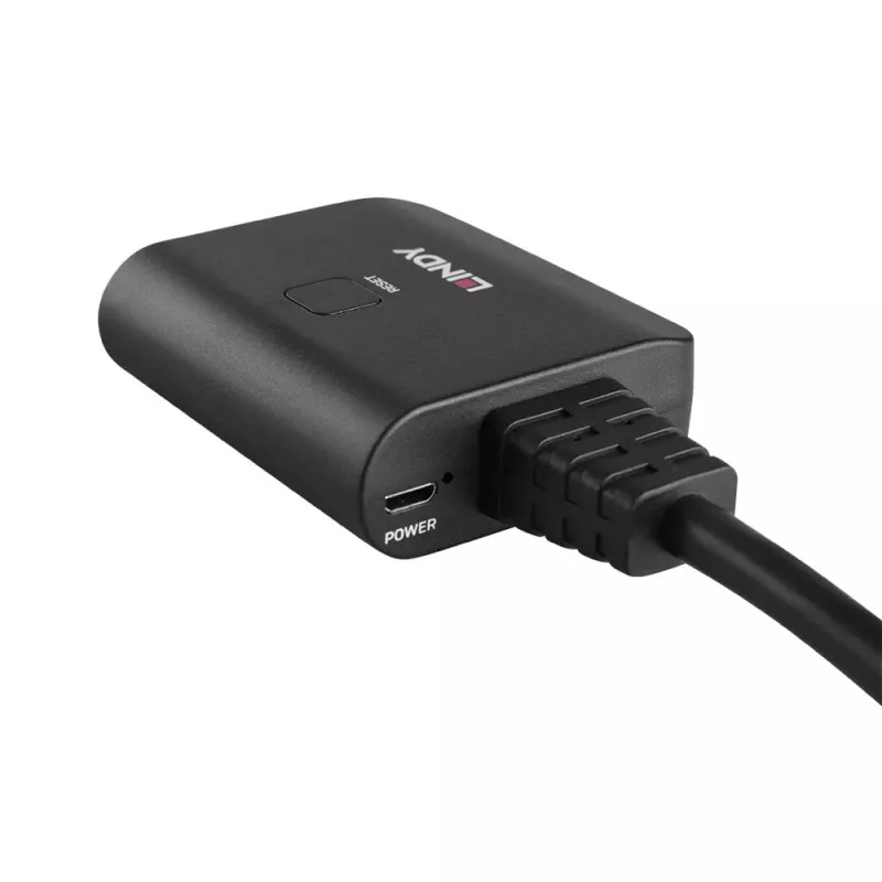 Lindy 2 pordiga HDMI 4K60 jaoturikaabel Must 3840x2160