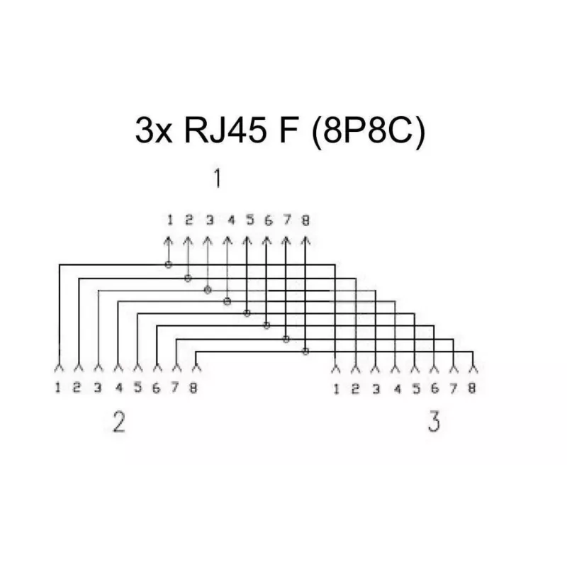 Microconnect MPK302B võrgujagur must