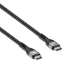 Manhattan USB-C–USB-C kaabel 240W 2m isane–isane must 480 Mbps