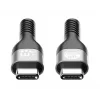 Manhattan USB-C–USB-C kaabel 240W 2m isane–isane must 480 Mbps