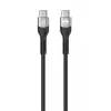 Manhattan USB-C–USB-C kaabel 240W 2m isane–isane must 480 Mbps