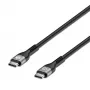 Manhattan USB-C–USB-C kaabel 240W 2m isane–isane must 480 Mbps