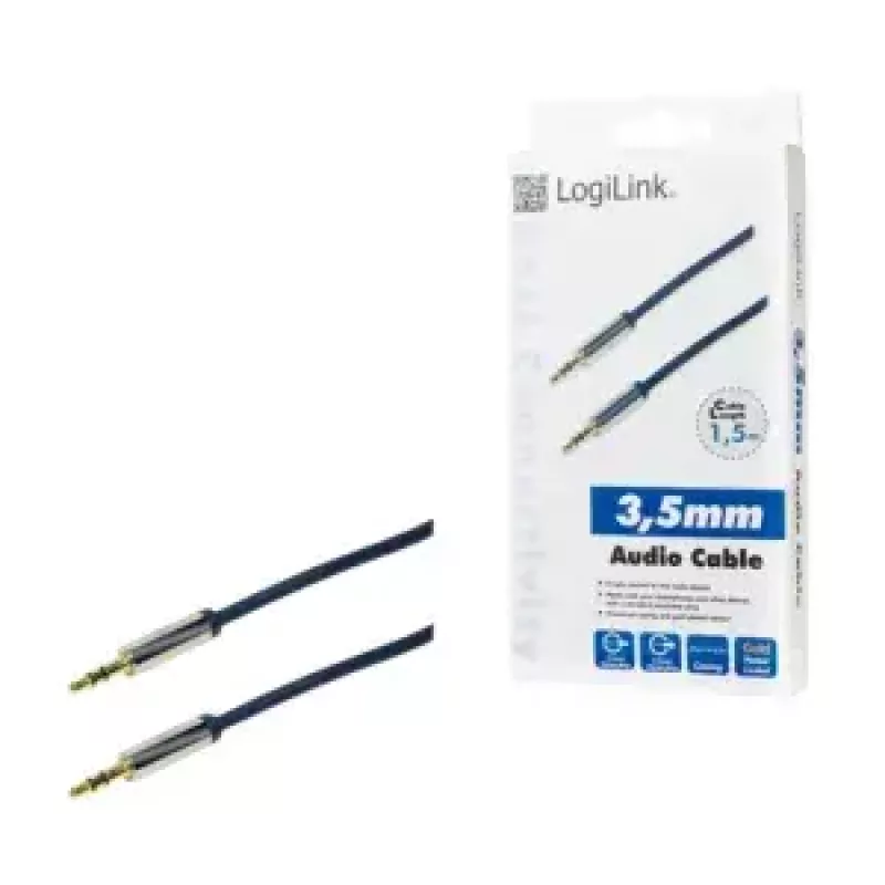 Helikaabel LogiLink CA10150 1,5 m 3,5 mm sinine