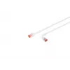 Võrgukaabel Lanview LV-6AFTP-FLEX-ANG-01W RJ45 Cat6A 1 m valge