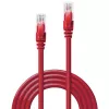 Võrgukaabel Lindy 3m Cat.6 RJ-45 U/UTP Punane