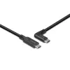 Lindy 1 m USB 3.2 Type C kaabel, 90° paremnurk, 10 Gbps