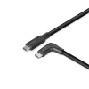 Lindy 1 m USB 3.2 Type C kaabel, 90° paremnurk, 10 Gbps
