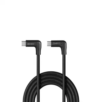 Lindy 1 m USB 3.2 paremnurkne USB-C–paremnurkne USB-C kaabel, 10 Gbit/s