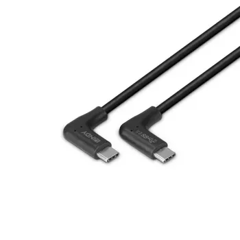 Lindy 1 m USB 3.2 paremnurkne USB-C–paremnurkne USB-C kaabel, 10 Gbit/s