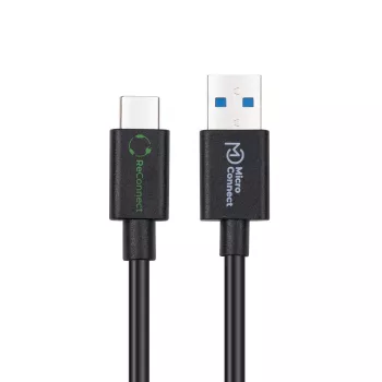 Microconnect ECO-USB3.2CA1 USB-kaabel USB 3.2 Gen 2 (3.1 Gen 2) 1 m USB A USB C Must