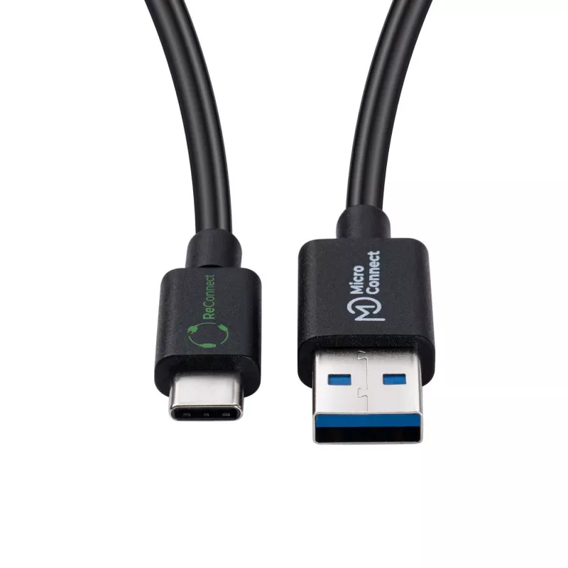 Microconnect ECO-USB3.2CA1 USB-kaabel USB 3.2 Gen 2 (3.1 Gen 2) 1 m USB A USB C Must