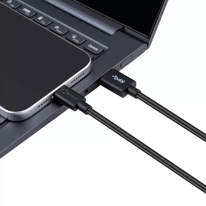 Microconnect ECO-USB3.2CA1 USB-kaabel USB 3.2 Gen 2 (3.1 Gen 2) 1 m USB A USB C Must