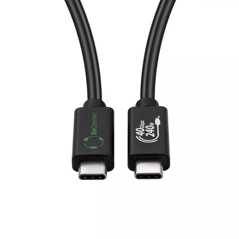 USB4 kaabel MicroConnect ReConnect ECO-USB4CC05 40 Gbps 100 W, USB-C kuni USB-C