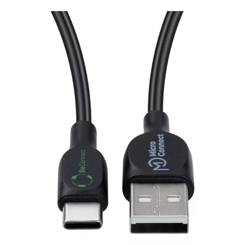 Microconnect ECO-USB3.1CCHAR05B USB-kaabel USB 2.0 0,5 m USB A USB C Must