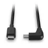 Lindy 1m USB 2.0 sirge USB-C to Right-Angled USB-C kaabel