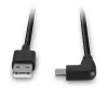 Lindy 1m USB 2.0 Type A paremnurgaga USB-C kaabel
