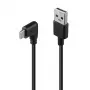 USB-kaabel Lindy 32000 — USB 2.0, USB-A to USB-C, 0,5 m, must